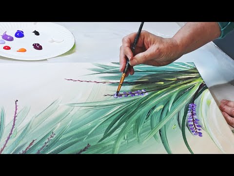 Watch this relaxing painting come to life! Soft Music & Serene Strokes