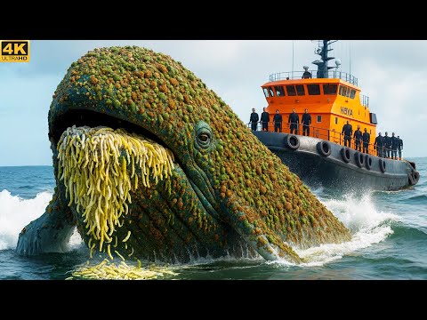Rescue Team Saves Giant Greenland Right Whale Covered In Tunicates, Worms, And Algae 🐋