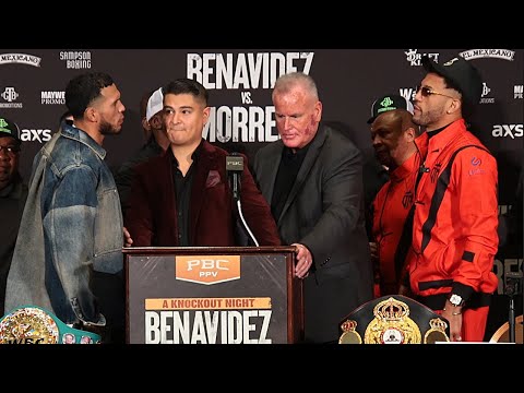 David Benavidez & Morrel ALMOST FIGHT after TRASH talk explodes at press conference!