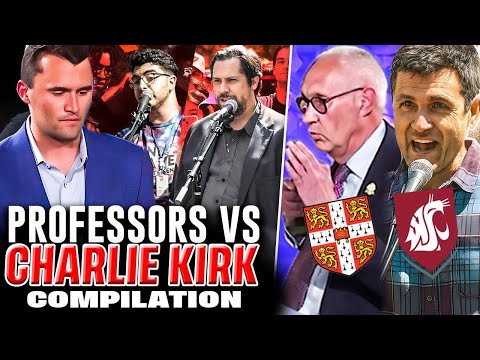 Charlie Kirk Takes on 3 Professors & a Teacher