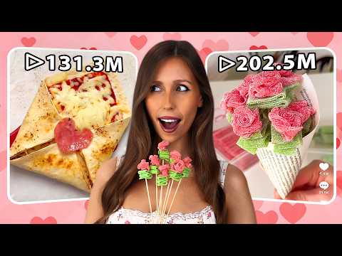 I Tried TikTok's Most Viral Valentine's Day Recipes โค๏ธ