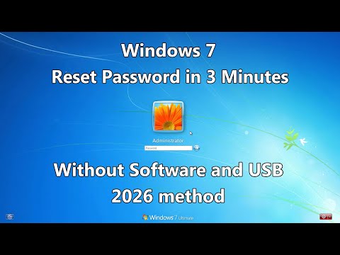 2025 Reset Windows 7 Password Without Software or USB (Easy Method)