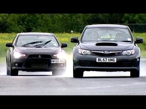 Mitsubishi Evo X FQ360 vs Subaru Impreza WRX STi #TBT - Fifth Gear