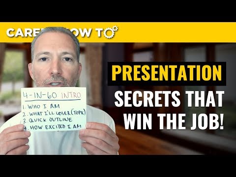 How to Give a Presentation in a Job Interview
