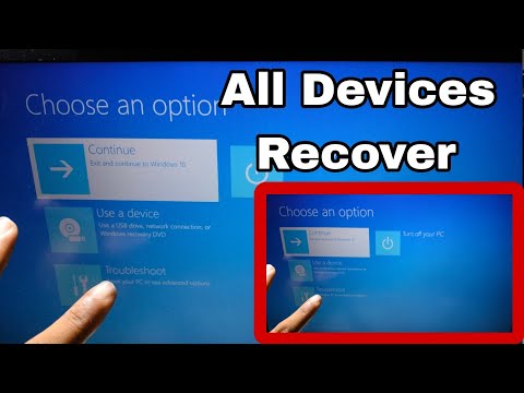 All Devices Choose an Option Continue Exit and continue to Windows 10 Turn off Your PC #macnitesh