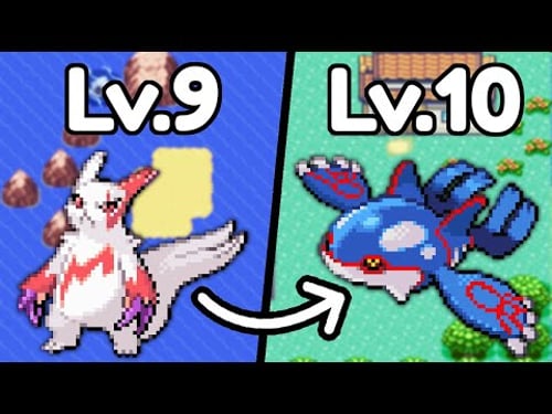 Pokemon Emerald Race BUT they Evolve every Level