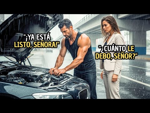 UN MECÁNICO SIN HOGAR AYUDÓ A UNA MUJER... ÉL NO SABÍA QUE ELLA ERA BILLONARIA. AL DÍA SIGUIENTE...