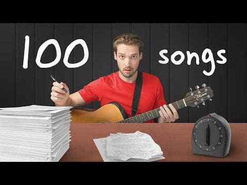I tried writing 100 songs in 30 days