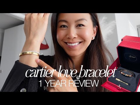 CARTIER LOVE BRACELET: 1 YEAR REVIEW | is it worth?, wear & tear, pros & cons, other items I debated