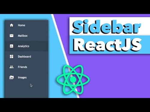Sidebar Navigation Menu Tutorial ReactJS - Beginner Navigation Tutorial