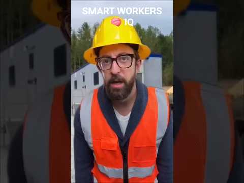 Smart Workers 🧠 IQ Master | #shorts #construction #job #dailylife #adamrose