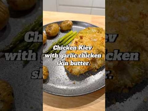 Chicken Kiev with chicken skin butter