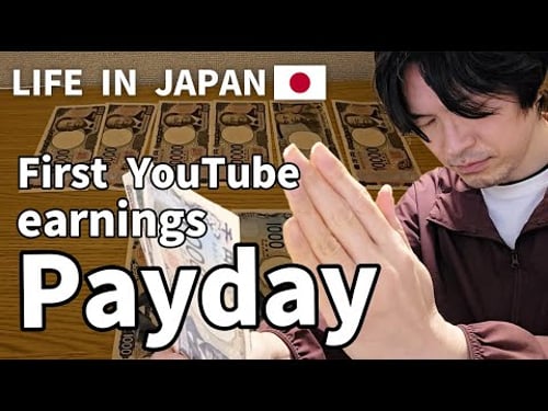 Poor Japanese Salaryman: Revealing My First Earnings from YouTube.