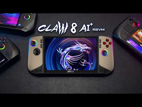 MSI CLAW 8 Ai+ Hands On Review | Huge Battery, Big Screen, More Power!
