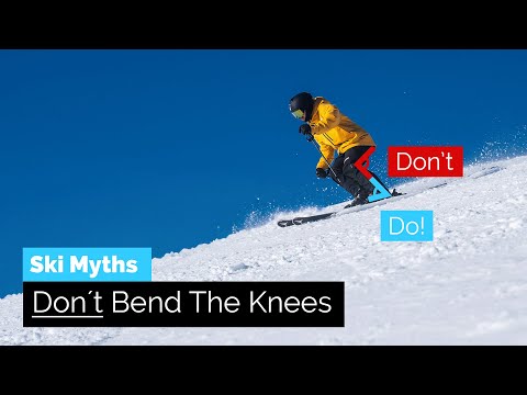 Don´t Bend Your Knee's When Skiing, Do This Instead | Ski Myths