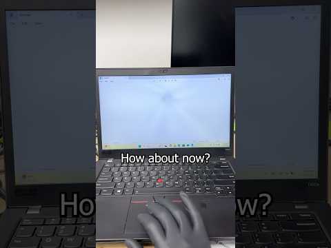 ThinkPad display got BURNED #tech #technology #computer #shorts #pc