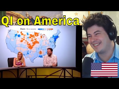 American Reacts QI Rounds About AMERICA!