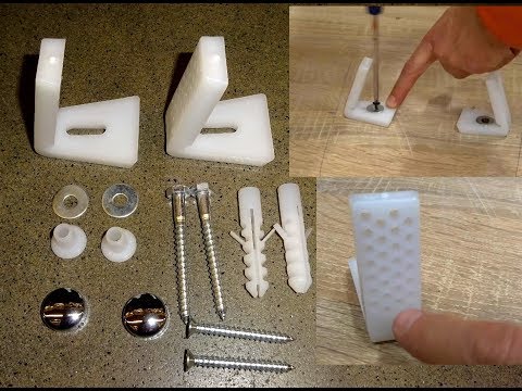 Крепление для унитаза боковое (скрытый монтаж),Как закрепить унитаз к полу?