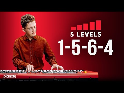5 Levels Of The 1-5-6-4 (Piano Lesson)