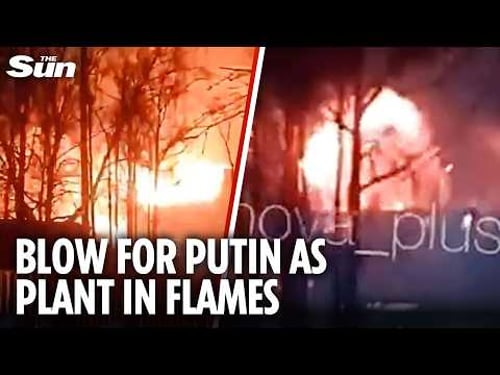 Russian chemical plant BLOWN UP 500km from frontline by Ukrainian drones