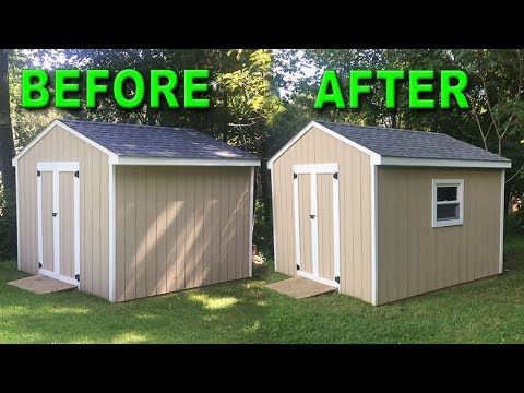 Installing a Window In My Shed Time-Lapse