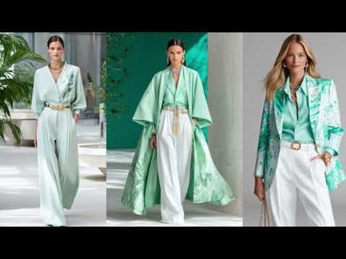 Ralph Lauren Spring Summer 2026 Aqua Mint & White – Fresh Modern Femininity