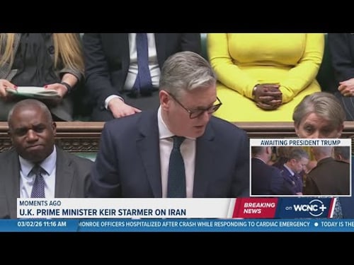 UK Prime Minister addresses Parliament on Iran