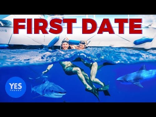 THE WORLD’S MOST DARING TINDER DATE (Cage-less Shark Diving)