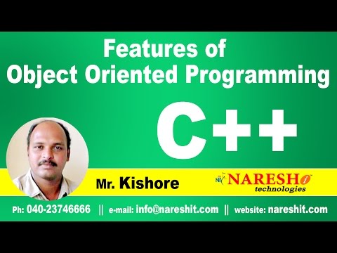 Features of Object Oriented Programming Part 2 | C ++ Tutorial | Mr. Kishore