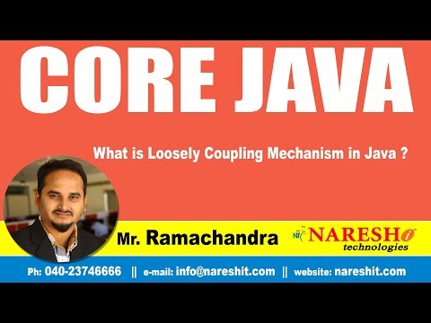 Core Java Tutorial | What is Loosely Coupling Mechanism in Java ? | Mr.Ramchandra