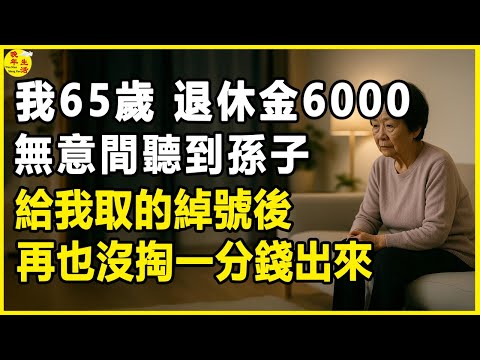 我65歲,退休金6000,無意間聽到孫子給我取的綽號後,再也沒掏一分錢出來。 #晚年生活 #中老年生活 #為人處世 #生活經驗 #情感故事 #老人 #幸福人生 #上了年紀該明白的事