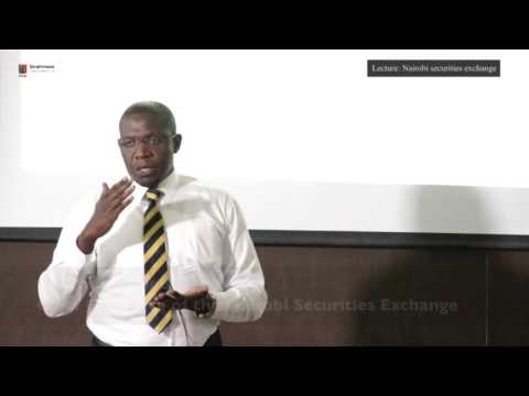 Lecture: a close-up look at how Nairobi Securities Exchange operates with CEO - Geoffrey Odundo