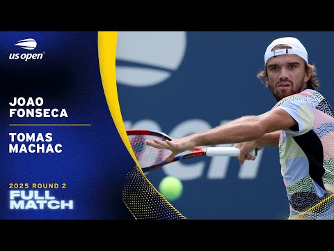 Joao Fonseca vs. Tomas Machac Full Match | 2025 US Open Round 2