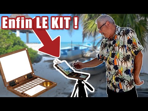 I found the perfect watercolor kit for painting outdoors