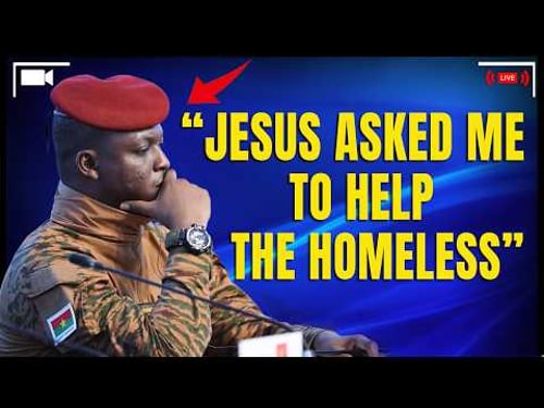 Jesus Asked Me to Help Homeless People and I Did This | Ibrahim Traoré Speech