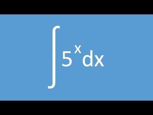 Basic Integration Example 07 (Changing Base of an Exponential Function)
