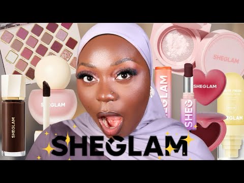 Full Face of SHEIN Makeup on DARK SKIN | Is It Actually Good?! 👀