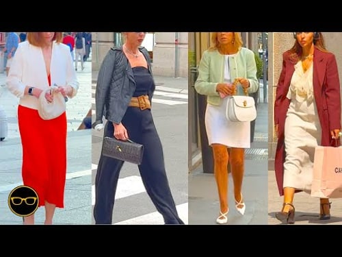 Milan Street Fashion Summer Spring Outfits : What are People wearing in May in Italy