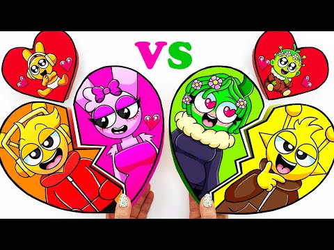 💖Paper DIY💖 Incredibox COUPLE Love SPRUNKI Blind Box Unboxing Compilation | Lego Sprunki | ASMR