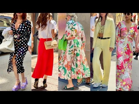 2025 🌿BEAUTIFUL & ELEGANT SUMMER OUTFITS🇮🇹 MAY ITALIAN STREET STYLE & MILAN SHOPPING #vanityfair