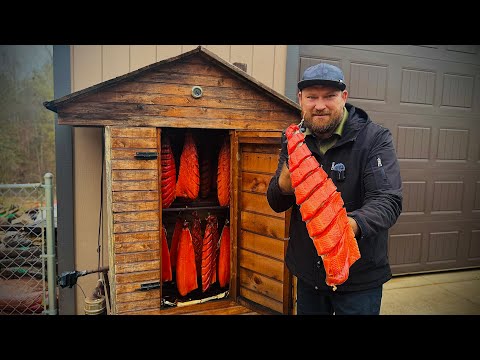 Холодное копчение, как коптить красную рыбу!  лосось холодного копчения!