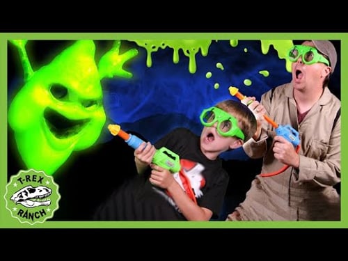 Ghost Chaser Hunts Ghost! HALLOWEEN T-Rex Ranch Dinosaur Videos