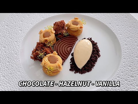 MICHELIN STAR Chocolate Hazelnut Dessert with Vanilla - Fine Dining Pastry Recipe