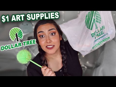 $1 Dollar Tree Art Supplies Haul (& other stuff i bought bc its cheap lol)