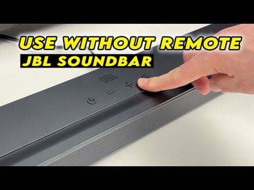 How to Use Any JBL Soundbar Without Remote Control