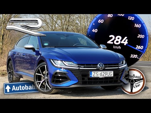 2022 VW Arteon R Shooting Brake (320 KM) | V-MAX, 0-100, 100-200, 200-250, Test, AUTOBAHN. | 4K