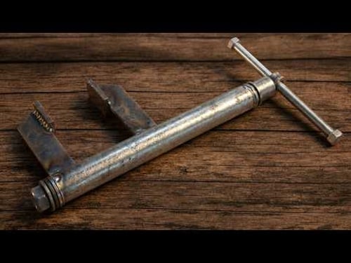 Creative idea from a welder! How to make iron clamps from round iron pipes.