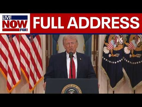 Trump address: Iran war objectives 'nearing completion'