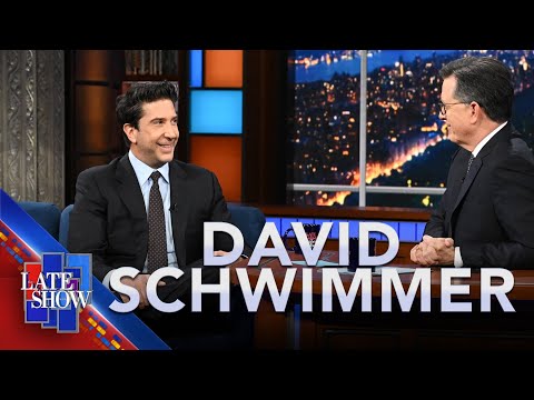 David Schwimmer Reconnects With His College Improv Buddy Stephen Colbert