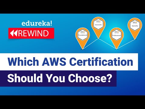Which AWS Certification Should You Choose? | AWS Certifications | Edureka | AWS Rewind - 1
